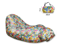 Canapé gonflable portable imperméable en gros pour l'extérieur, pour le camping et la plage, avec sacs de compression