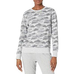 เสื้อสเวตเตอร์คอกลมผ้าฝ้ายธรรมดาปักลายเสื้อกีฬา - Product Image 4