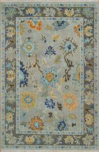 Tapis Oushak moderne fait main, couleur unie, laine, très résistant, lavable, antidérapant, taille personnalisable pour la maison et le bureau - Product Image 4