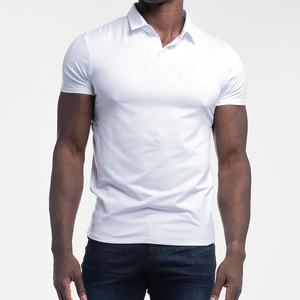 เสื้อแขนสั้นผู้ชายผ้าฝ้ายพิมพ์ลายต่อต้านริ้วรอยผ้า180กรัมมีกระเป๋าและโลโก้ตามสั่งสำหรับกอล์ฟ - Product Image 1