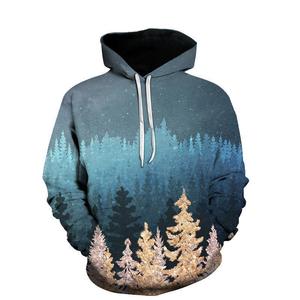 Venta al por mayor de encargo suelta manga larga sudaderas con capucha de los hombres llano Casual sublimado impreso Sudadera con capucha - Product Image 6