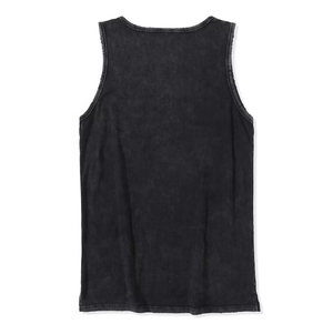2025 Custom High Quality Breathable Men's Gym <b>Distressed</b> Tank <b>Tops</b> Knitted Embroidery Decoration OEM Casual Screen Printing - Product Image 2