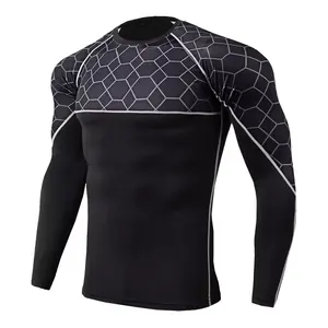 Personalizado completo sublimado de manga larga Rash Guard MMA artes marciales desgaste por el fabricante - Product Image 4