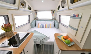 Achetez une nouvelle caravane de camping BareFoot Teardrop légère en alliage d'aluminium, pour 4 personnes, caravane de voyage moderne, charge utile maximale de 1001-2000 kg - Product Image 5