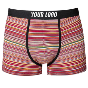 Calzoncillos Bóxer de Algodón 100% Transpirables a Rayas para Hombre, Empaque Personalizado Super Duper, MOQ Bajo, Envío Rápido, Fabricante Mayorista - Product Image 4