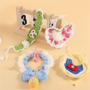 Babero de Ganchillo Hecho a Mano con Diseño de Dibujos Animados, Bonitos Adornos y Accesorios de Moda - Product Image 3
