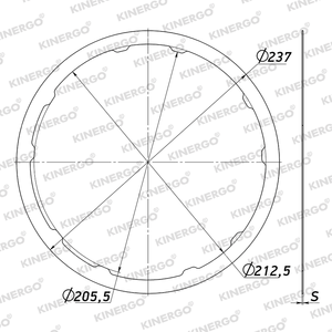 ZF07LS3 ผ้าเบรกสำหรับ ZF 5HP24 S3 (เซนาร์) - Product Image 2