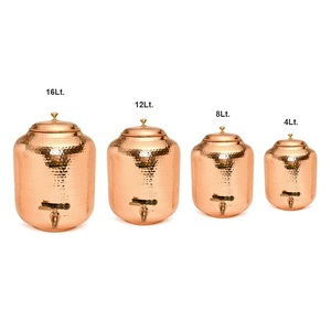 Unique Printing Design Hot Selling Copper Water <b>Container</b> Anti-corrosion Coating Lid Hand Grip for Kitchen Hotel Restaurants - Product Image 2