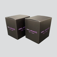 Boîte-cadeau d'emballage de lumière LED personnalisable avec le logo Inserts en carton ivoire et conception de la boîte à plis Type de doublure en éponge de stratification mate