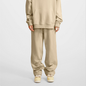 Flyingkick Enterprises Men's Flare <b>Stacked</b> Sweat Pants Fleece <b>Joggers</b> High Waist Winter Lightweight 50% Cotton 50% Polyester - Product Image 4