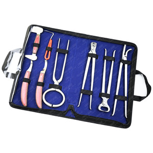 Precio barato herramientas de herrador cuidado de pezuñas instrumentos veterinarios kit de herramientas 12 pinzas absceso herrador pezuña cuchillo probador recogedor - Product Image 1