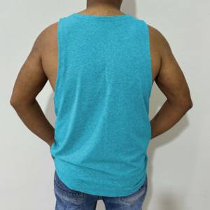 Camiseta sin mangas deportiva de algodón de talla grande personalizada con servicio OEM para hombres, chaleco deportivo de entrenamiento al aire libre, camiseta sin mangas para gimnasio al por mayor - Product Image 6