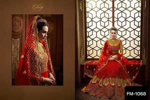 ชุดยาวสไตล์ Anarkali สำหรับผู้หญิงตาข่ายสำหรับใส่ทำงานแบบหนักสไตล์ชนเผ่าอินเดียสำหรับงานแต่งงานและเทศกาล - Product Image 5