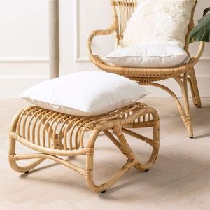 New Arrival Rattan Ottomans Handwicker Follow Retro Style Suitable for <b>Outdoor</b> Chill Party in the Terrace or Picnic From Vietnam - Product Image 5
