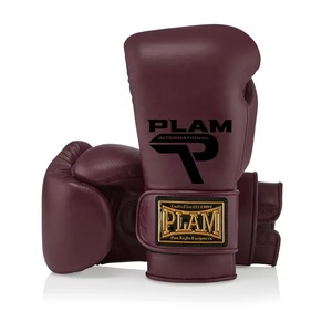 Gants de boxe en cuir de qualité supérieure avec poignées et rembourrage multi-couche extensible pour l'entraînement et le kickboxing - ProGear - Product Image 1