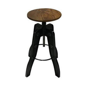 <b>Black</b> Seat Small Size <b>bar</b> <b>Stool</b> <b>bar</b> Chair With Solid Wood and Metal Crafts Living Room Chairs <b>bar</b> Tables Hotel Chairs for Hotel - Product Image 4