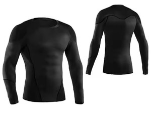 Vêtements décontractés en gros personnalisé 100% coton Boxy Fit t-shirt pour hommes à manches longues surdimensionné court séchage rapide tissu tricoté vierge - Product Image 1