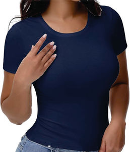 T-shirts pour hommes, vêtements décontractés pour femmes, t-shirts à manches courtes faciles à porter avec coupe ample, texture tricotée épaisse et design brodé chic - Product Image 5