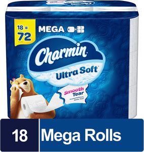 CharminUltra Soft 2 plis méga rouleau de papier toilette, 4 "x 4", blanc, 224 feuilles par rouleau, paquet de 18 rouleaux - Product Image 6
