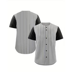Maillot de baseball personnalisé en gros, imprimé avec nom/numéro/logo, vêtements de sport hip-hop pour hommes et femmes - Product Image 1