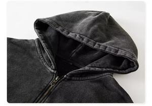 Boxy Style Épais Lourd Blanc Hoodies Lavage À L'Acide À Capuche French Terry Heavyweight Hoodies Hommes Vente En Ligne Hoodies Pour L'hiver - Product Image 6