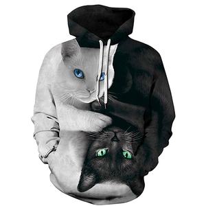 New Arrival Men Sublimation Printed Dye Sweater Hoodie Sublimation Print Blank Faux <b>Bleach</b> Pullover Hoodies - Product Image 2
