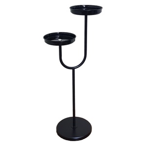 ถาดใส่ของทรงกลมวางพื้นรุ่น Entry-สีดำ - Product Image 1