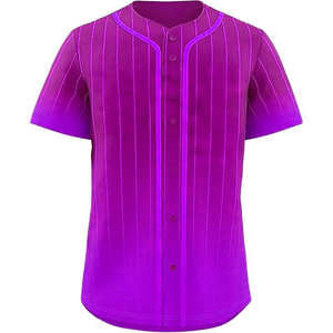 Maillot de baseball personnalisé 100 % polyester respirant sublimation manches courtes unisexe service OEM 2026 - Product Image 4
