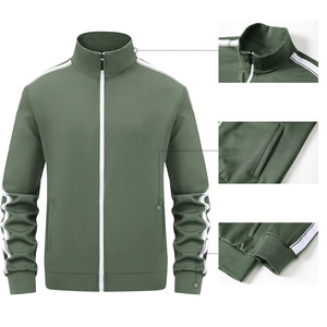 Survêtements d'hiver confortables et mi-lourds pour hommes, style streetwear, avec capuche, pour la course à pied, taille élastique, 100 % coton, antibactérien - Product Image 2