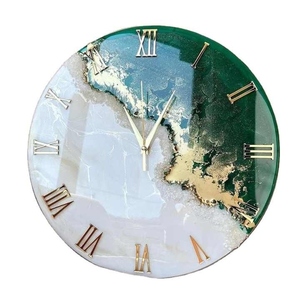 Reloj de pared de resina ligero para una fácil instalación Artesanía de resina Tendencia Reloj de pared de material de renuncia de alta calidad - Product Image 5