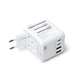 Adattatore da Viaggio Raska Personalizzato, Gadget USB Promozionali per Comodità in Movimento - Product Image 3