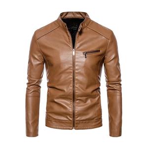 Servicio OEM, Chaqueta de Cuero Genuino Personalizada para Hombre, Uso Invernal, Chaquetas de Hombre con Cremallera, Nueva Moda, Chaquetas de Cuero para Hombre en Venta - Product Image 1