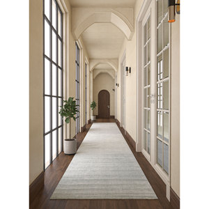 Basis Blue Solid Color Hand Loom Wool & Viscose <b>Rug</b> for Home Hwv-2000 - Product Image 6