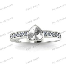 Nouvelle Arrivée Souvenir Bijoux 925 En Argent Sterling Pierre Réglage 6mm Coeur Vide Lunette Résine Cendres Femmes Anniversaire Cadeau Bande Anneau - Product Image 5