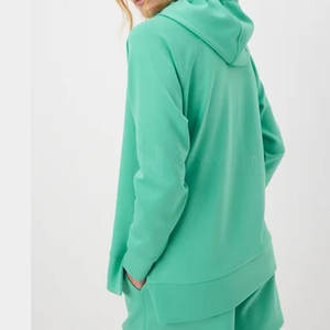 Sweats à capuche palangre pour femmes de haute qualité Streetwear Offre Spéciale avec col imprimé vêtements de saison d'hiver avec longueur courte - Product Image 3