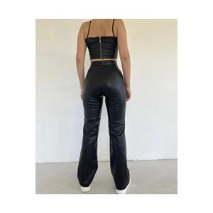 Çımalı Palazzo pantaloni di pelle - Product Image 6