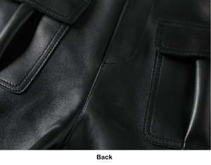 Custom Summer Real <b>Leather</b> <b>Shorts</b> Custom Women's Casual High Waist <b>Leather</b> <b>Shorts</b> <b>Leather</b> Pants Womens CustomMade Women <b>Shorts</b> - Product Image 5