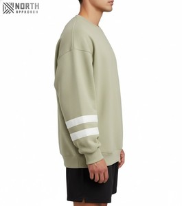 2025 Street Custom Oversized Blank Heavyweight Hoodie 100% Jersey de algodón Tallas grandes Sudaderas con capucha para hombres Sudaderas Sudadera de algodón - Product Image 5