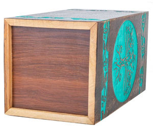 Urna de madera, urnas conmemorativas para cenizas humanas, urna para hombre adulto o árbol de la vida para cenizas, urnas funerarias para columbario, verde por AYAANS - Product Image 6