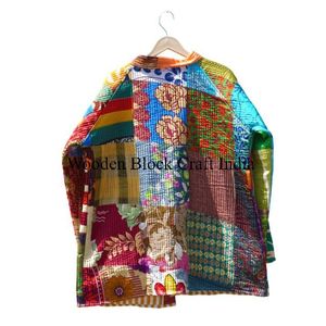 Chaqueta de Moda para Mujer, Acolchada con Estampado Floral, de Algodón Suave de Secado Rápido, para Fiestas Formales, con Relleno de Algodón, Decoración con Cinturón, Cuello en V, para Invierno y Otoño - Product Image 6
