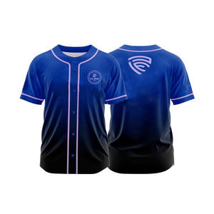 Venta al por mayor de uniformes deportivos para jóvenes camisetas de béisbol de poliéster impresas personalizadas camisetas transpirables de talla grande conjunto de técnica de bordado - Product Image 5