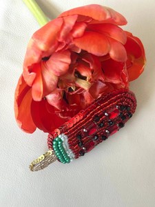 Broches perlées Broche design faite à la main. Accessoires de haute qualité. Broche design unique. Baby shower meilleur cadeau. - Product Image 2