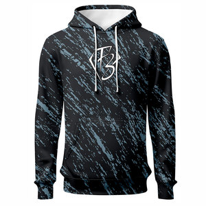 เสื้อสวมหัวมีฮู้ดแขนยาวแบบลำลองเปิดไหล่ของผู้ชายโลโก้ออกแบบได้ตามต้องการ - Product Image 1