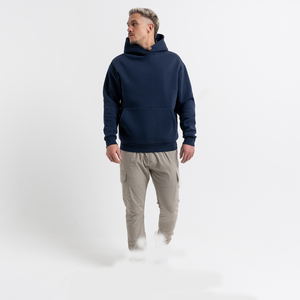 Elegante Sudadera con capucha Azul Marino-Aspecto casual con un toque clásico Perfecto para ropa casual - Product Image 4