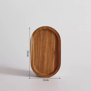 Custom Acacia <strong>Wood</strong> Serving Tray Luxury Steak Dinner <strong>Plate</strong> for Restaurants - Product Image 5
