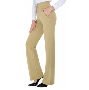 2024 Wholesale <b>Women</b> Dress Pants Black Color <b>Women</b> Dress Pants High Quality Custom Made Dress Pants - Product Image 2