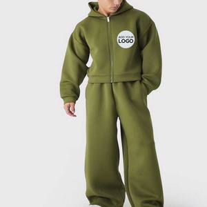 Ropa de calle Conjunto de chándal 2 piezas Hombres Sudadera con capucha Pantalones de manga larga Trajes de jogging - Product Image 3