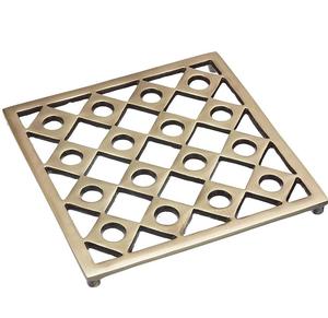 Large Luxury Brass Trivet Elegant <b>Matte</b> Metal Home Decor with High Quality Heat Resistant <b>Table</b> Pad for Home or Hotel Use - Product Image 2