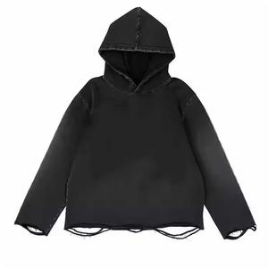 Sudadera con Capucha Extra Grande con Cierre y Lavado Ácido Personalizada, de Alta Calidad, 100% Algodón, Diseño con Bolsillo Frontal, Sudadera Extra Grande de Moda para Unisex - Product Image 2