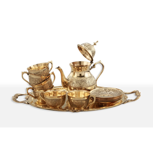 Tetera de Metal hecha a mano italiana, tetera de lujo chapada en plata hecha a mano de alta calidad, tetera de lujo para servir café - Product Image 1